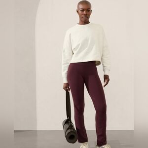 New Athleta Elation Straight Leg Pant Spiced Cabernet Small
